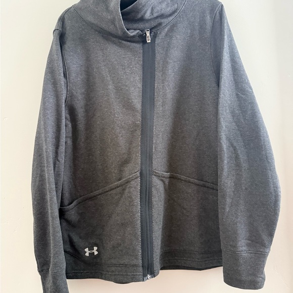 Under Armour Jackets & Blazers - Under Armour Charcoal Zip-Up Jacket